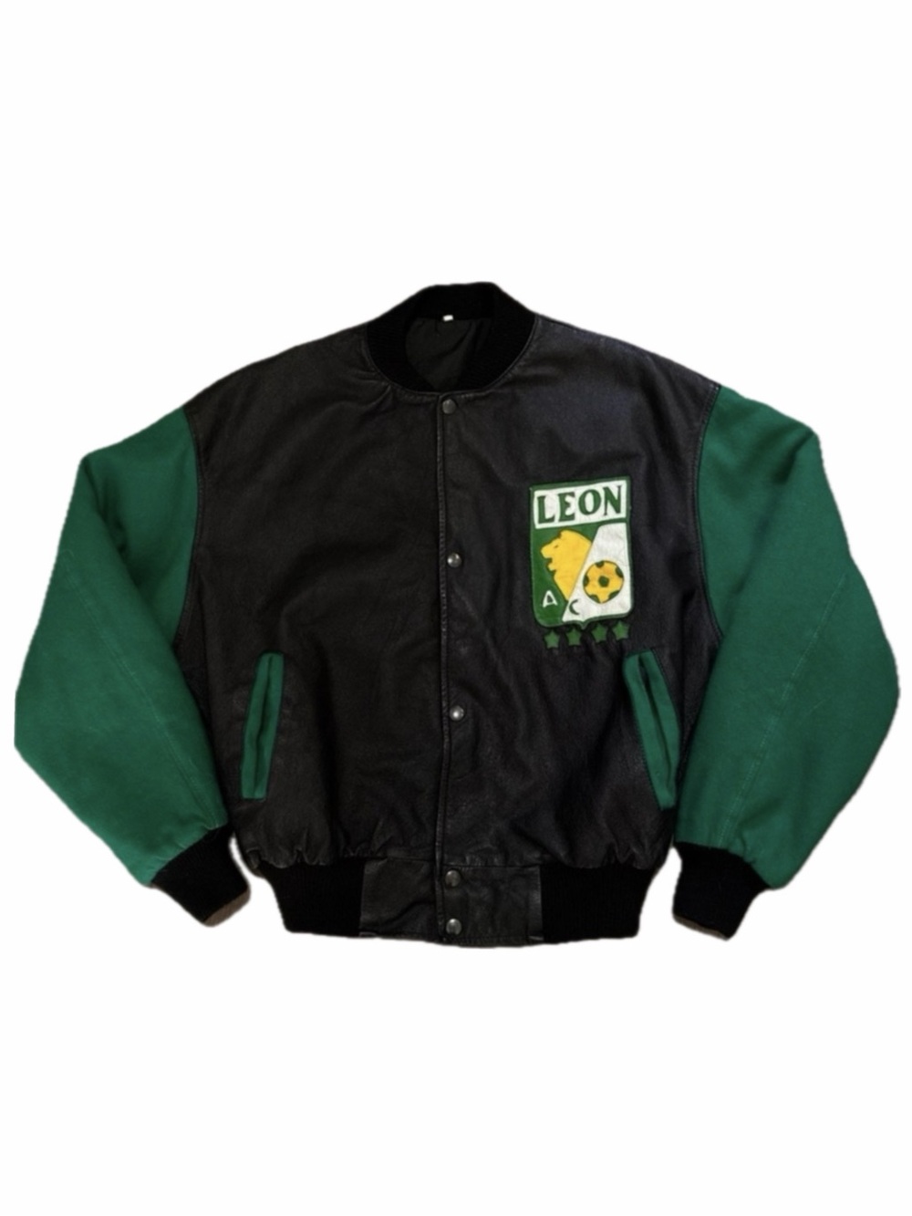 90s Club León Leather Varsity Jacket | Rare Find